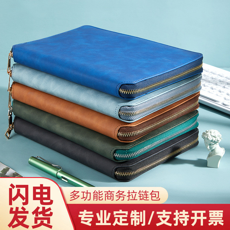 

Buku Catatan Bisnis A5 Berzipper Multifungsi - Cover Kulit Imitasi - Ukuran 16K - 100 Lembar Kertas Daurin 80gsm - Dapat Custom Logo - Hadiah Korporat (Merah, Hijau, Biru, Hitam, Coklat, Biru Muda) |3LK4613L|