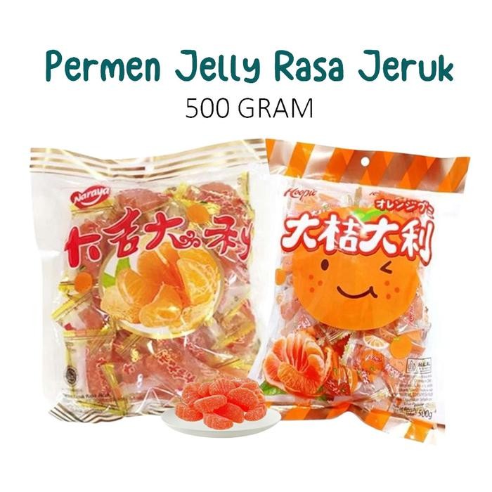 

New Naraya Permen Jelly Jeruk Naraya 500 Gram Manisan Jeli Jeruk Mandarin Orange Candy jely