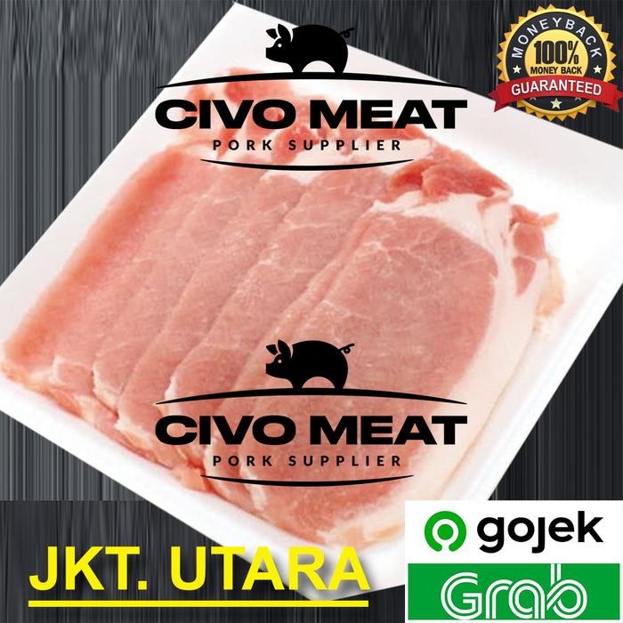 

Pilihan- Karbonat Slice / Porkloin (Daging Babi Mentah) 500Gram