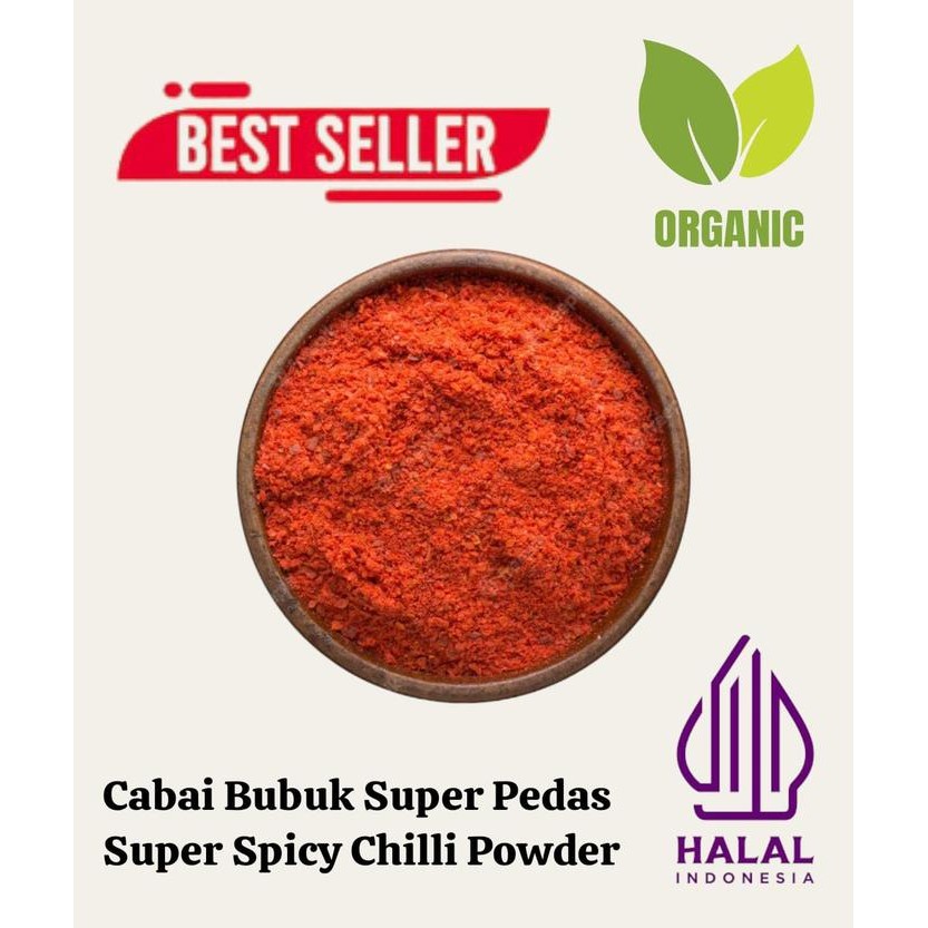 

Pilihan- Bubuk Cabe Super Pedas 1 Kg / Super Spicy Chilli Powder / Cabai Bubuk