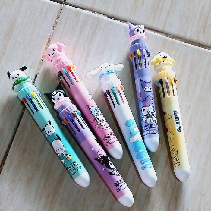 

OJ 3 PCS PULPEN 10 WARNA KARAKTER SANRIO Stationery