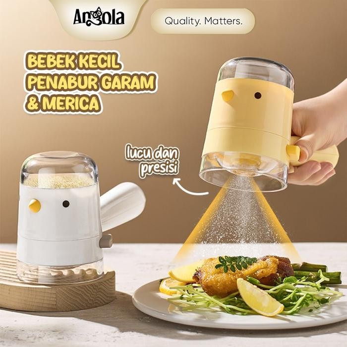 TERLARIS Angola Dispenser Bumbu Garam Lada Merica Tabur E41 Salt Pepper Sprinkle Spray.