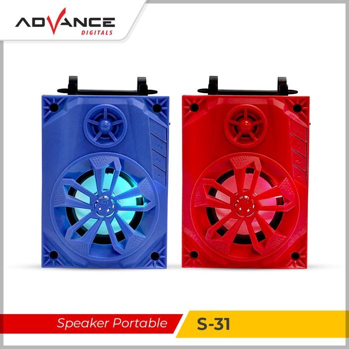 Pilihan- CodAdvance Bluetooth Speaker Music Box S31 Speaker Bluetooth Portable Garansi Resmi 1