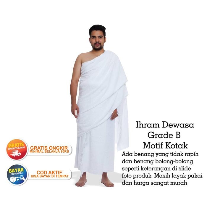 Baju Ihram Pria Dewasa Grade B Kain Ihram Dewasa Tebal Kain Ihrom Dewasa