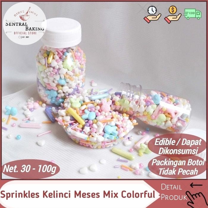 

Stok Baru Sprinkle Kue Mutiara Kelinci Mix Colorful / Springkel Springkle Kue