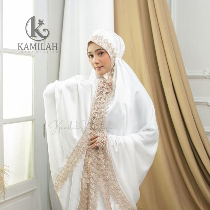 Pilihan- [Beli Lokal] Mukena Dewasa Renda Mewah Arumi Silk Velvet Lembut Nyaman Simple Cantik