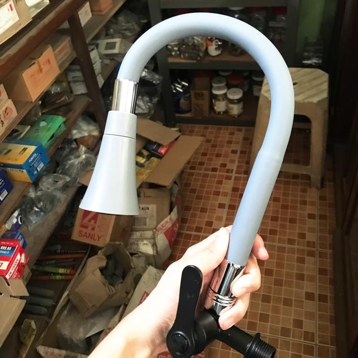 Kran Cuci Piring Fleksibel Hitam / Keran Cuci Piring Hitam/ Kran Angs Promo 