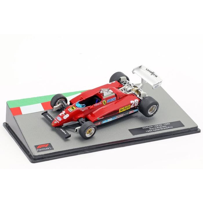 Pilihan- Diecast F1 Ferrari 126 C2 Gp Italy Andretti 1982 1/43 Altaya