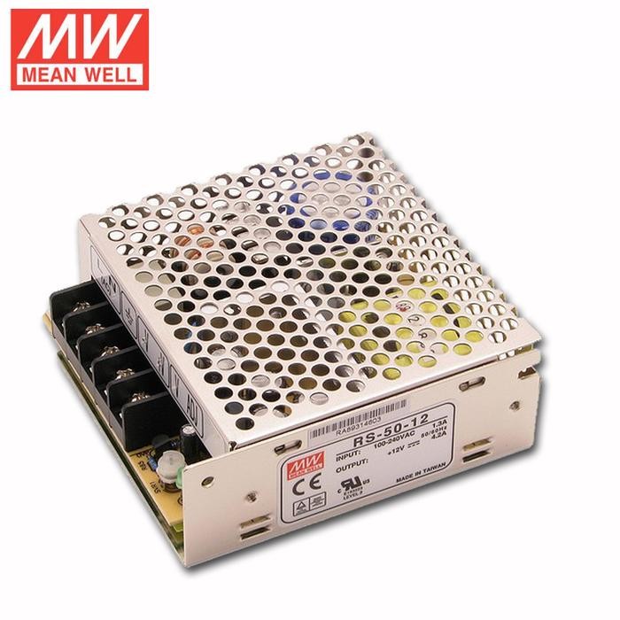 Spesial Mean Well Switching Power Supply Rs-50-12 50 Watt 12 Volt Terlariss 