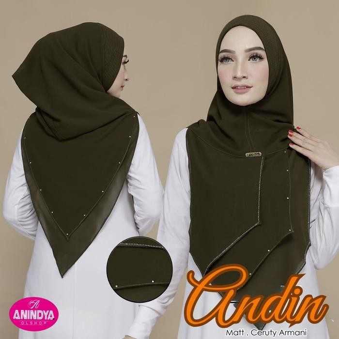 Pilihan- Desvika Andine 085 Hijab Instan Hodie Softpad Anthem Ceruty Babydoll Jilbab/Kerudung