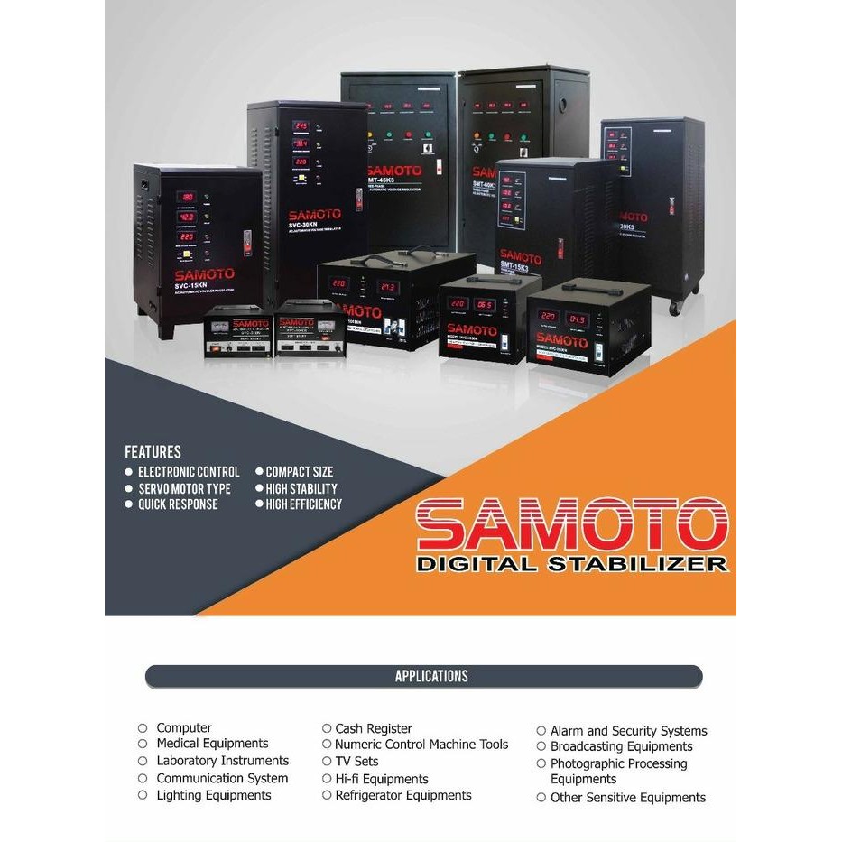 Spesial Stabilizer Samoto Svc-500N Listrik Smt Svc Avr 500N 500Va Terlariss 