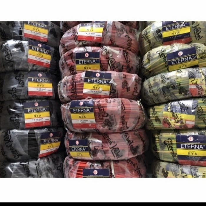 TERBARU KABEL ETERNA NYA 1X1.5 MM 100 METER/KABEL TUNGGAL ETERNA 1X1.5MM 100 M TERMURAH