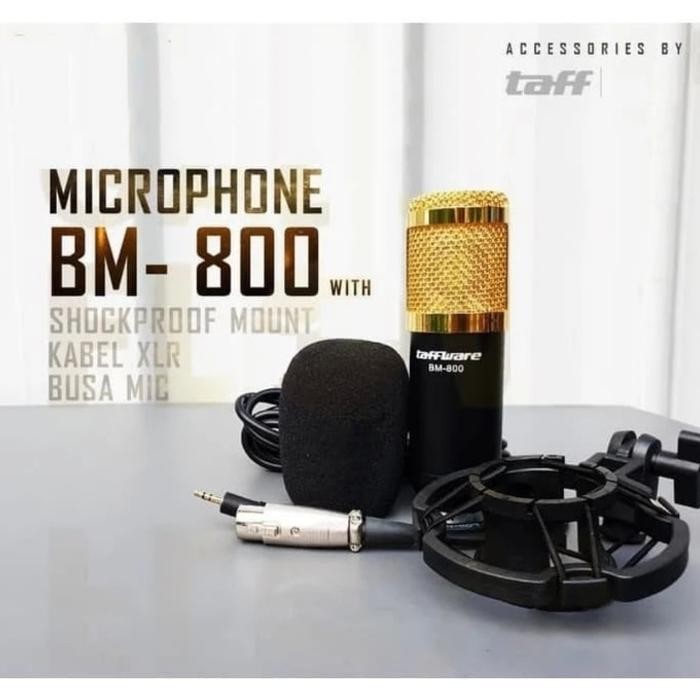Terlaris Mic Recorder Condenser Laptop Karaoke Smule BM800 Mic Rekaman SALE