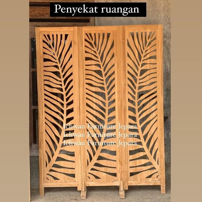 TERMURAH SKETSEL PENYEKAT RUANGAN MINIMALIS SKETSEL KAYU JATI JEPARA READY STOCK