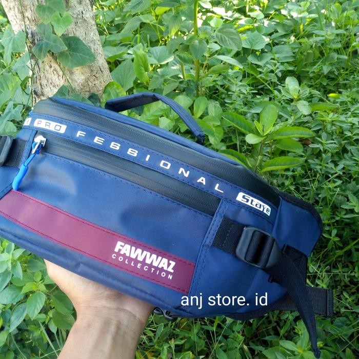 Tas selempang pria waistbag pria anti air tas WATERPROOF profesional