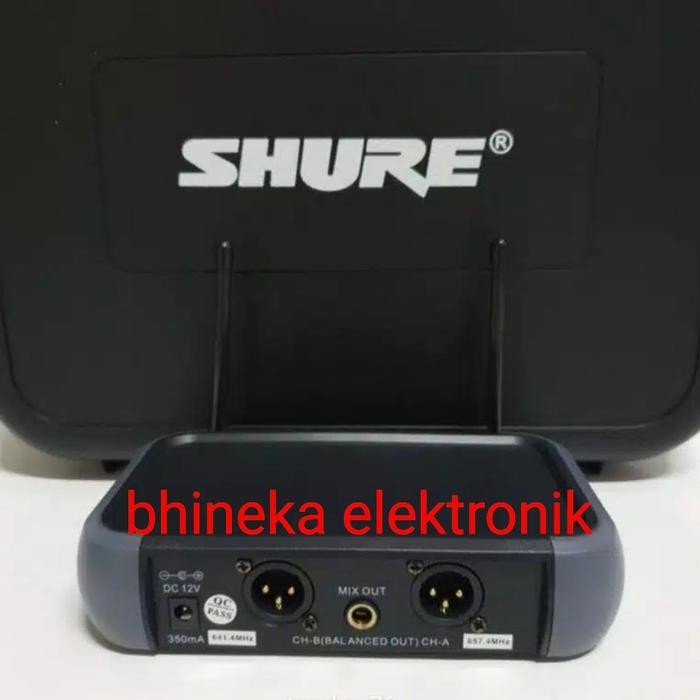 Mic Wireless Shure Pgx242 / Pgx 242 2Bh Mic Pegang + Koper Pgx242