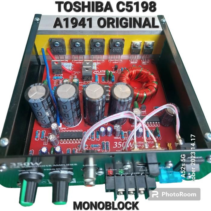 POWER AMPLI AMPLIFIER SUBWOFER MOBIL CAR MONOBLOCK DMS 350W 350 DMS 330 GIGABASS KIT PCB AMPLIFIER