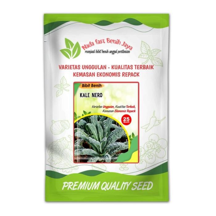 Terlaris 25 biji Benih sayuran kale Nero Nada fast benih jaya / biji sayuran kale nero SALE