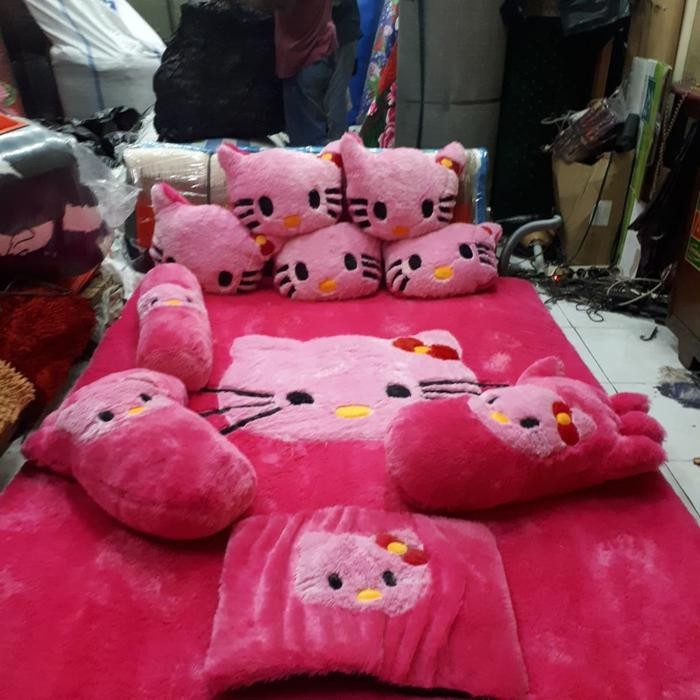 karpet lantai set karakter TEBAL 5CM / karpet set rasfur / karpet bulu