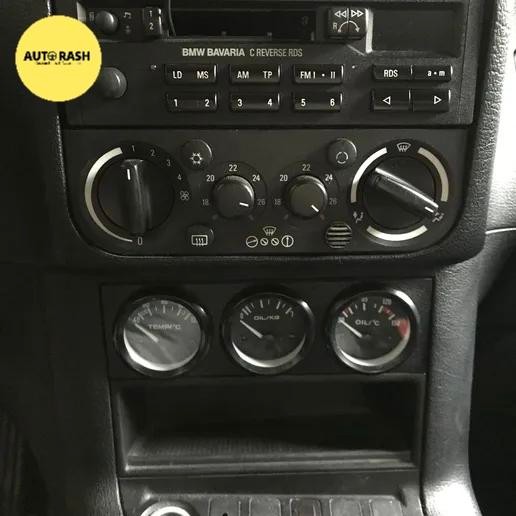 SALE  BMW E36 OBC AND CLOCK DELETE 52MM GAUGE BRACKET PLATE PENUTUP JAM READY