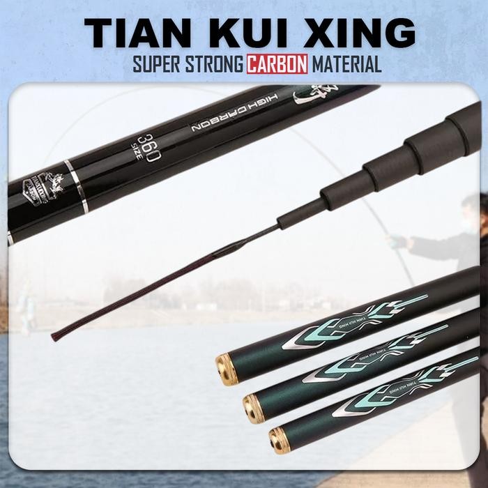 Joran Tegek Tian Kui Xing Carbon Graphite Pancing (TERBAIK) (TERBARU) (TERMURAH)