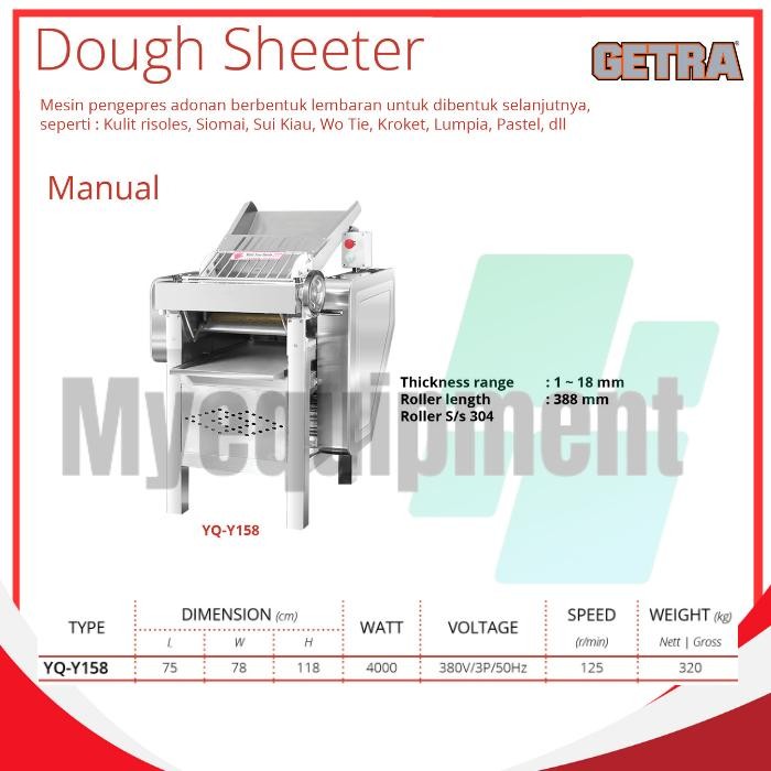 DOUGH SHEETER MANUAL PENGEPRES ADONAN GETRA YQ-Y158