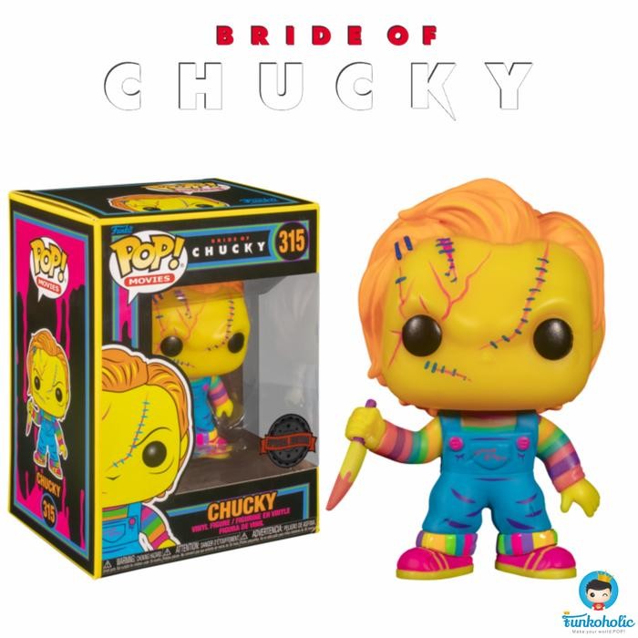 Funko POP Movies Bride of Chucky - Chucky Blacklight [Exclusive] #315