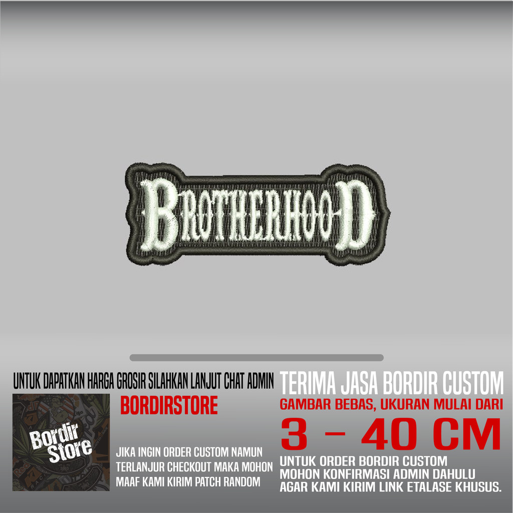 BROTHERHOOD BS-264 PATCH BORDIR LOGO/EMBLEM