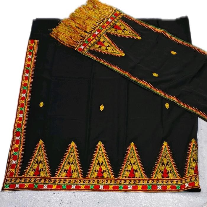Kain Kerawang Gayo Aceh Motif Pucuk Rebung Bintang/Songket Bordiran Khas Aceh