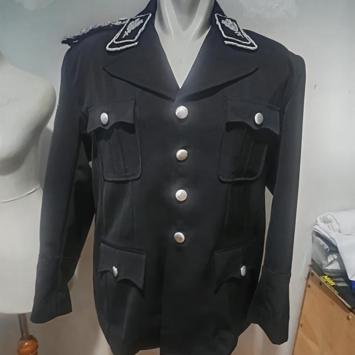 Seragam Allgemeine Ss Jerman Ww2 Hitam Gruppenfuhrer Early Version Terbatas