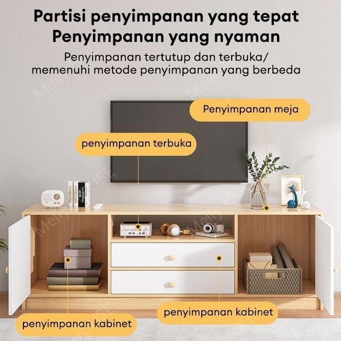 Meja Tv 140cm Meja Tv Kayu Meja Tv Minimalis Meja Tv Ikea Rak Tv Meja TV Minimalis Modern Bufet Tv
