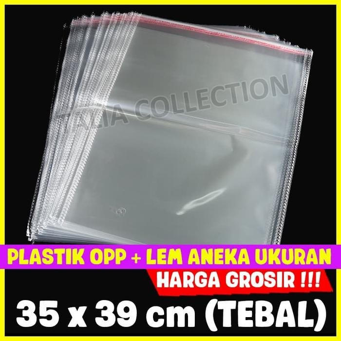 Plastik Opp Lem35X39 Tebal Plastik Baju Opp Lem Aneka Ukuran Berkualitas