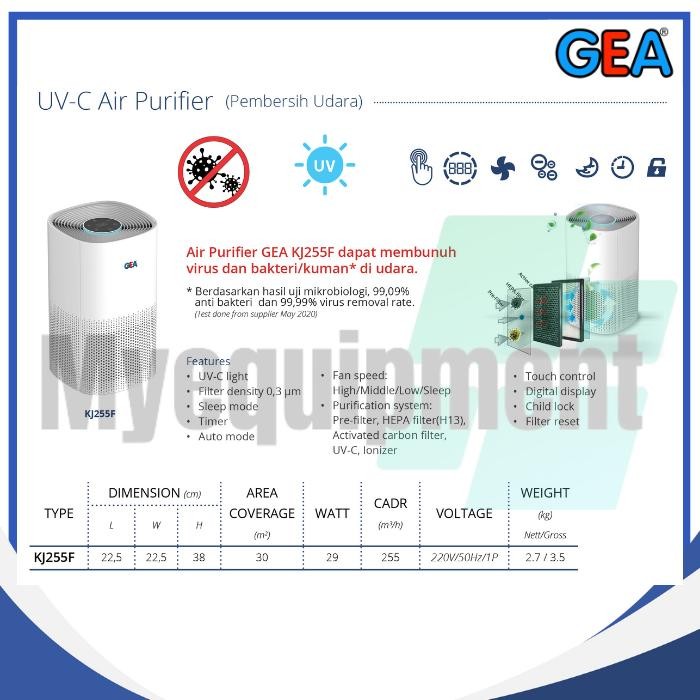 UV-C AIR PURIFIER GEA KJ255F
