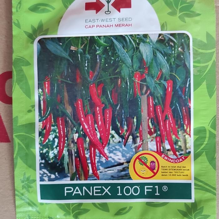 ID BENIH CABAI MERAH BESAR PANEX F1 CAP PANAH MERAH 125 BUTIR LOMBOK CABE