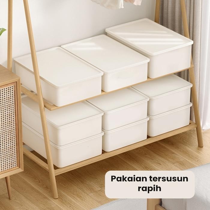 ASLI Box Underwear / Kotak Penyimpanan / Storage Box / Box Organizer / Kotak Pakaian Dalam Plastik