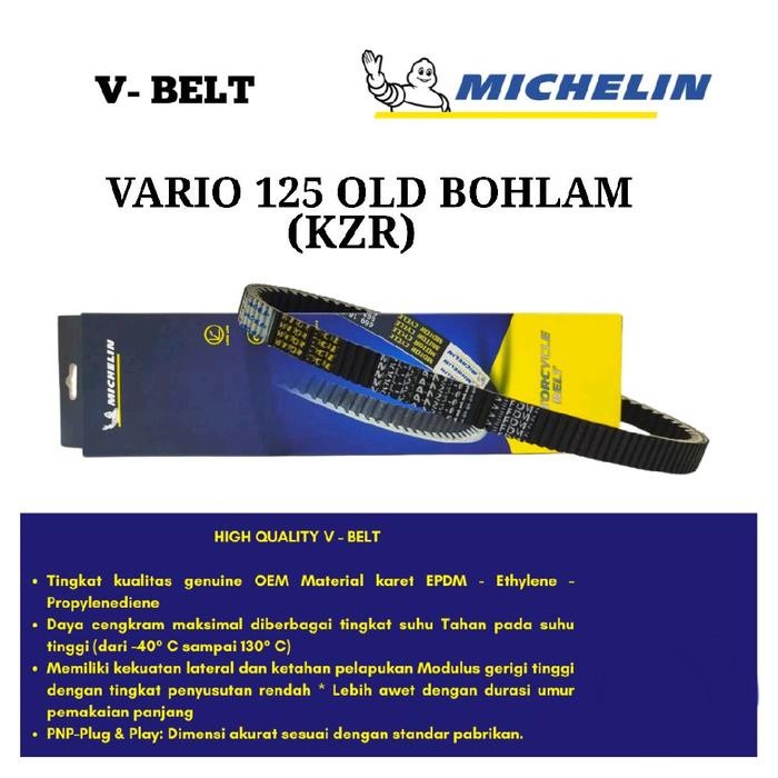 VANBELT MICHELIN V-BELT EPDM VARIO 125 KZR VARIO 125 BOHLAM ORIGINAL MICHELIN