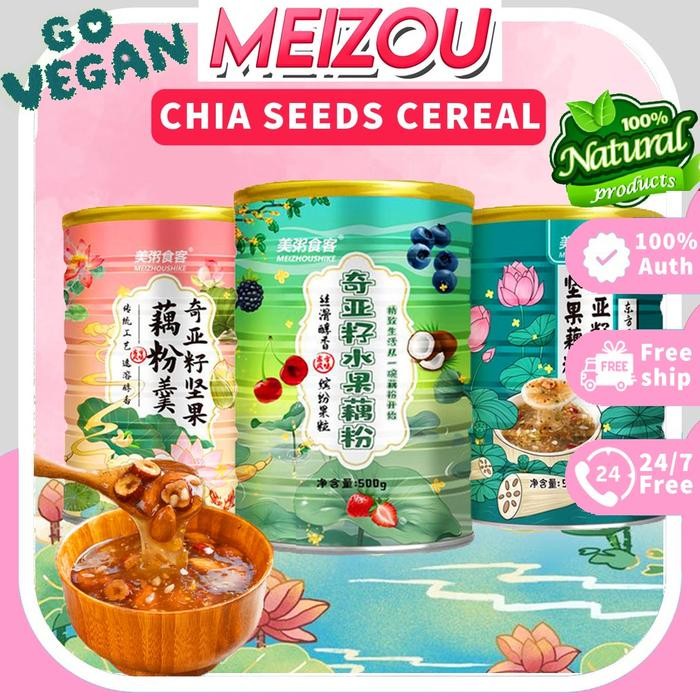 JAPANESE CHIA SEED CEREAL, MEIZOU CHIA SEED CEREAL Mix Diet Sereal