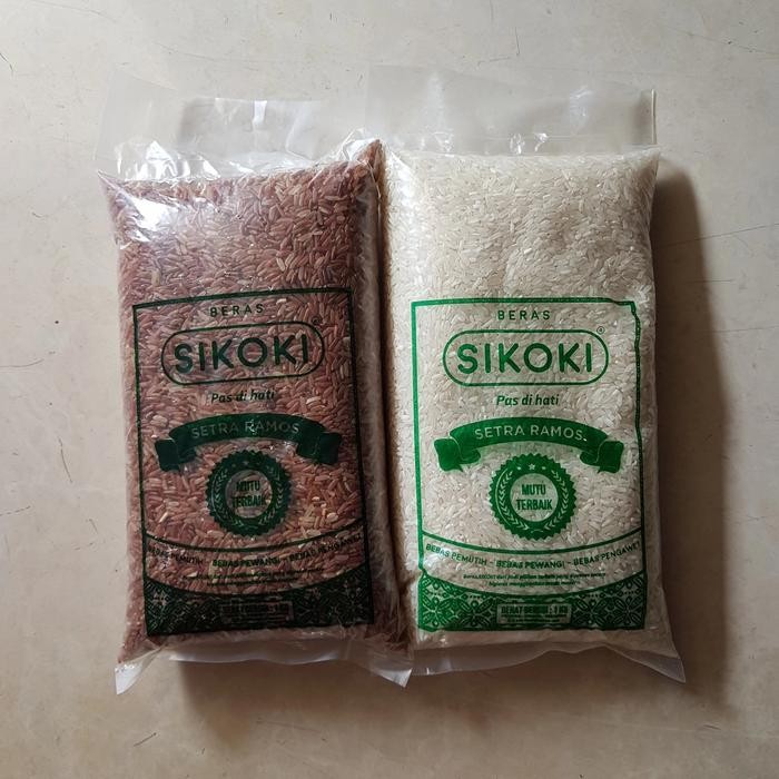 Cepatsampai- Beras Merah 1 Kg + Beras Ramos 1 Kg