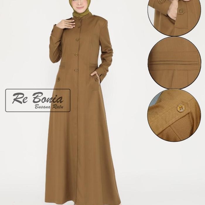 DISKON gamis Pemda seragam dinas Pemda baju khaki seragam ASN pns baju guru Blazer Kerja Wanita