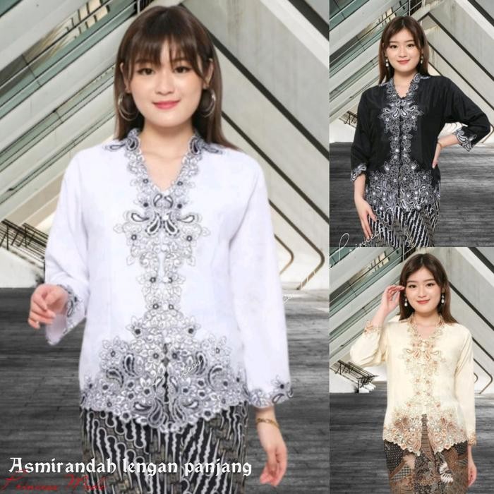 TERMURAH Atasan kebaya Encim Modern lengan panjang muslim READY STOCK