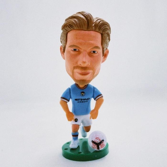 q9v5- Action Figure Kevin De Bruyne Manchester City 2022 Soccerwe New Head Model
