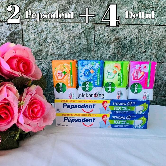 DoneShop- (Paket Combo) 2 Pepsodent 90 Gr + 4 Dettol 60 Gr Hemat