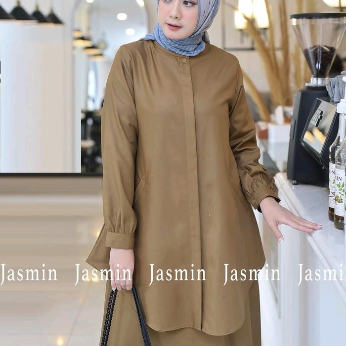 DISKON R.010 BAJU KERJA WANITA ,SETELAN KERJA ,SETELAN ROK TOYOBO Muslim seragam cpns pdh READY