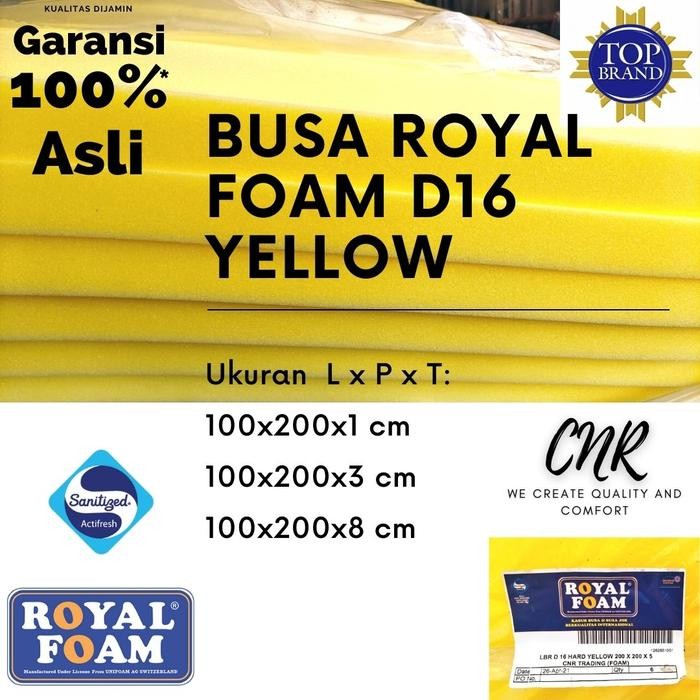 Busa Royal Foam D16 Yellow Uk.100X200X1Cm,100X200X3Cm,100X200X8Cm ,5Cm Pasti Ori