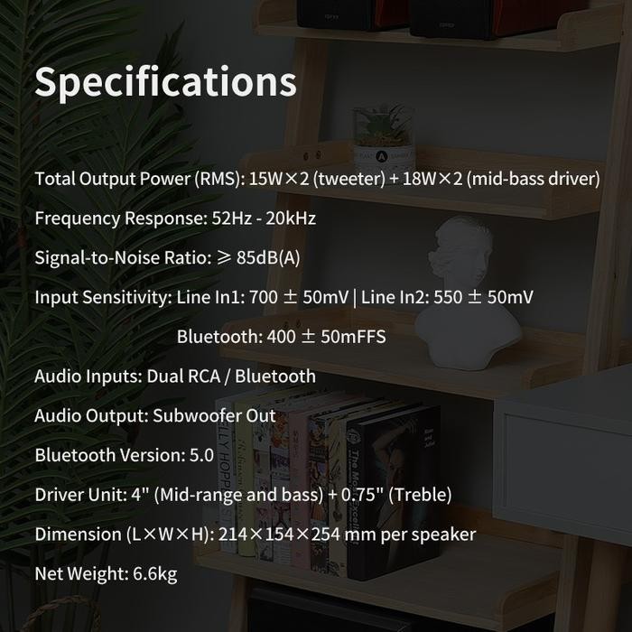 Edifier R1700BTs 2.0 Active BookShelf Speaker R1700 BTs R 1700 BTs 1700BTs