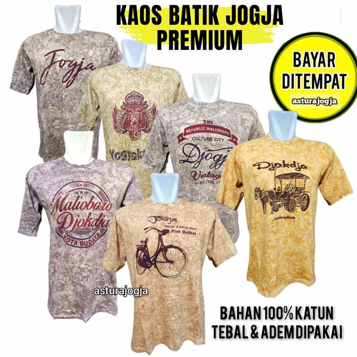 kaos batik jogja premium new