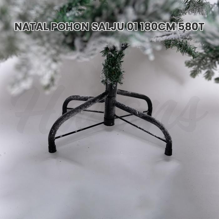Pohon Natal Christmas Salju / Pohon Cemara Dekorasi Hiasan Natal / Natal Pohon Salju 01 180Cm 580T