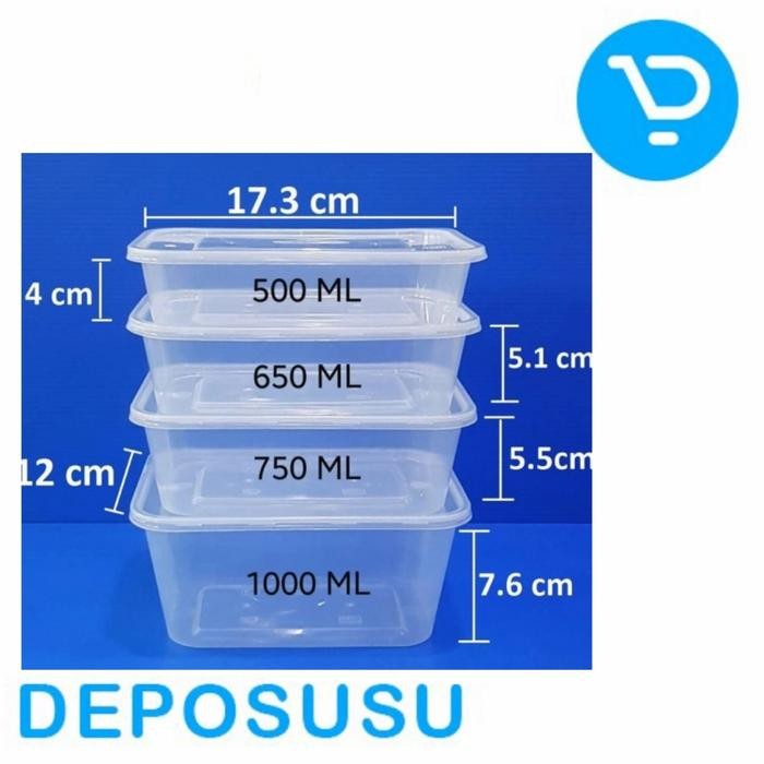 Thinwall Kotak Makan Kemasan Plastik Food Grade