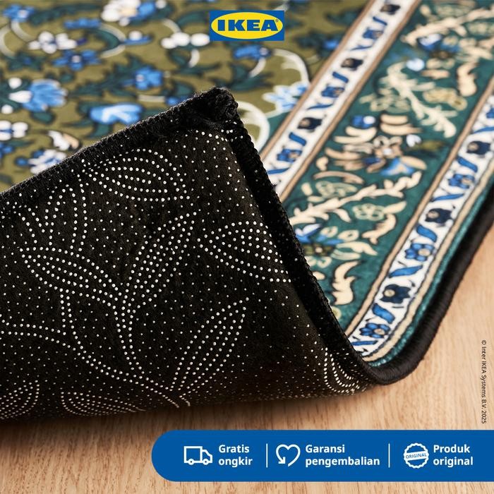 IKEA SHUFU Karpet Kecil Minimalis Hijau 75x115cm