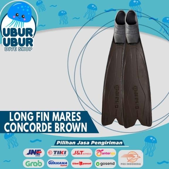 Long Fin Mares Concorde Brown - Kaki Katak/Fin Freediving/Spearfishing